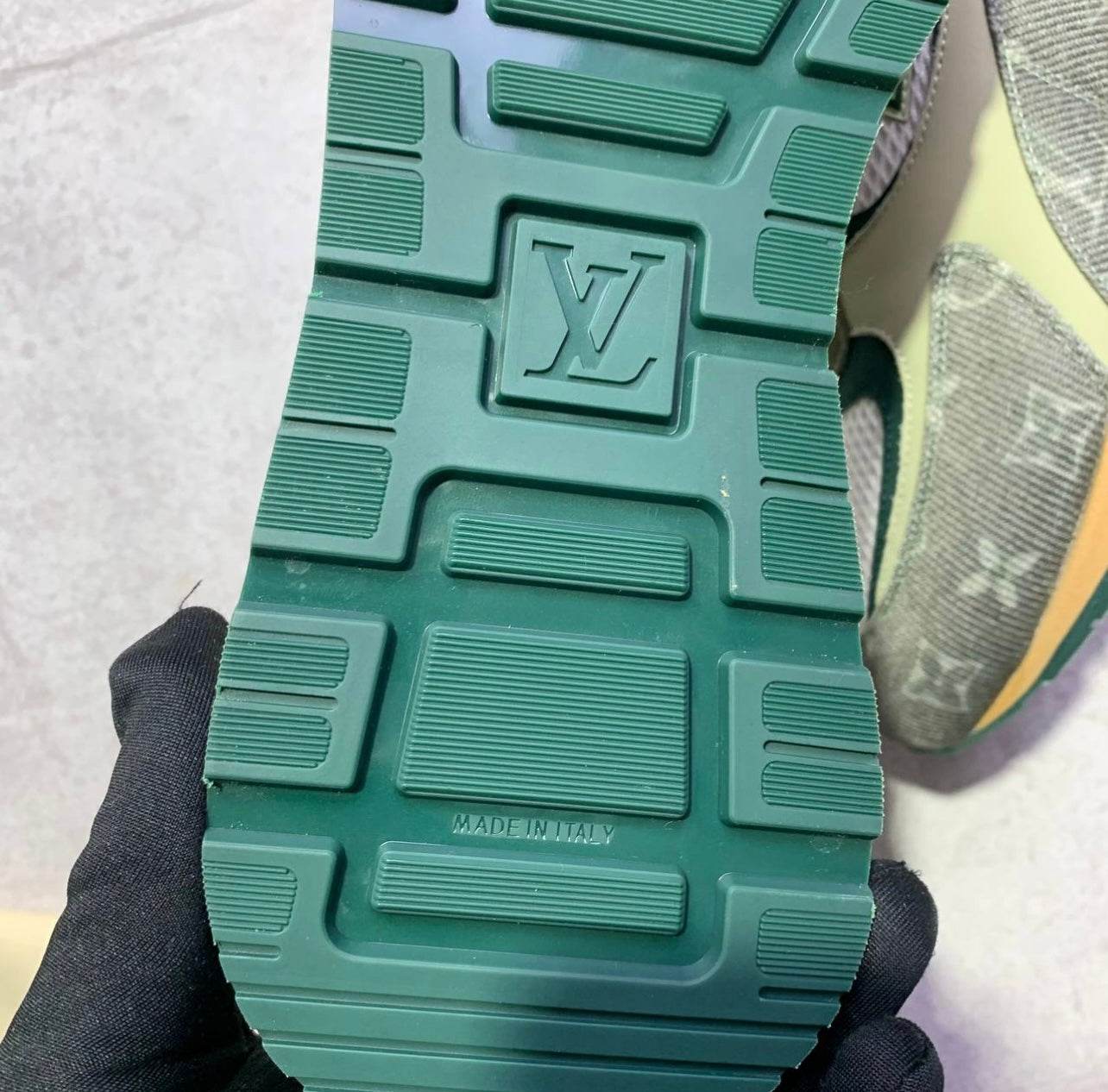 LV runaway trainers Denim Green - Amoda
