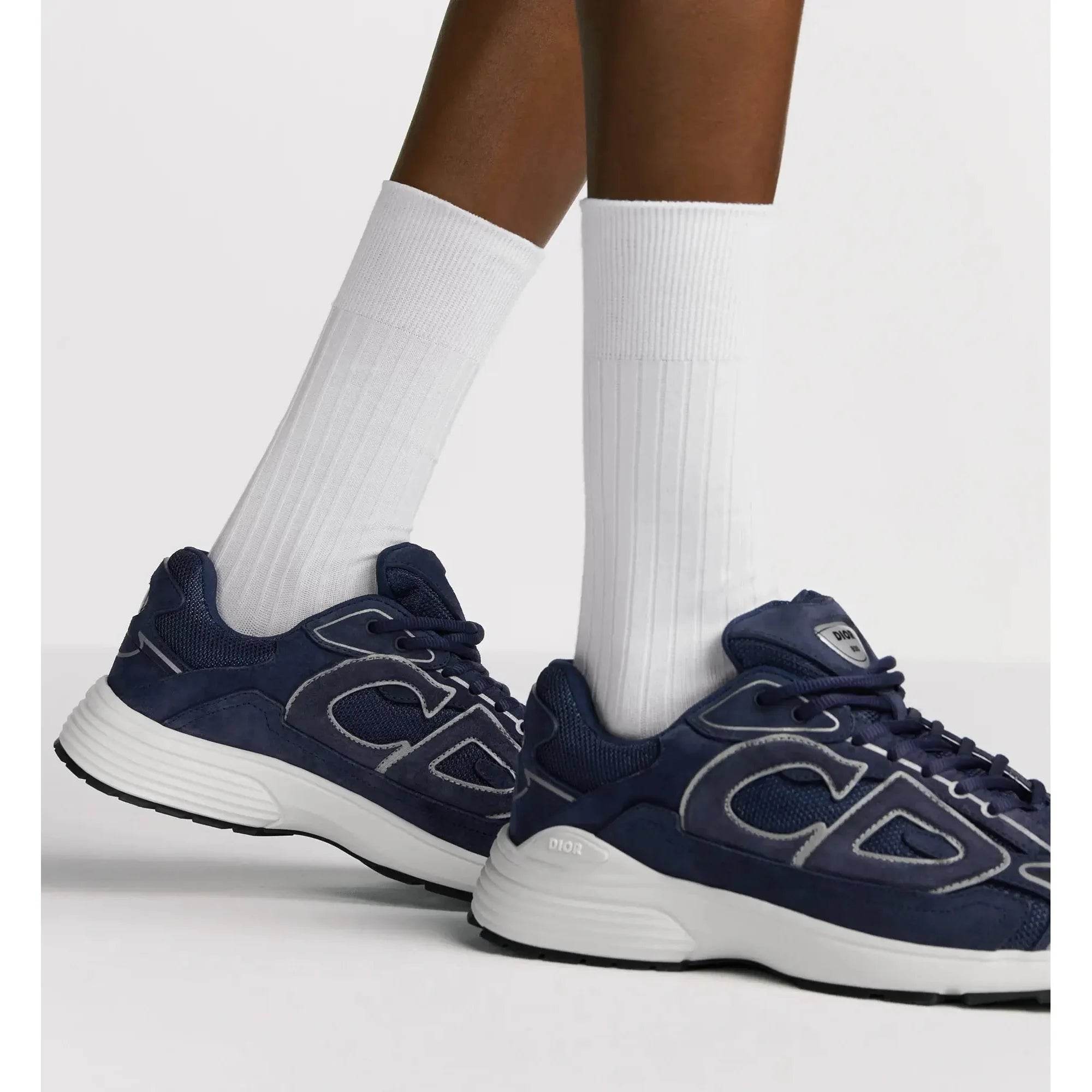 CD B30 Anthracite Deep Blue/Navy Reflective Sneakers - Amoda