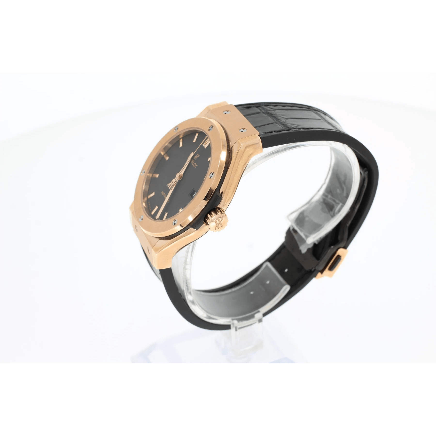 Hublot classic Fusion King Gold Leather Strap - Amoda