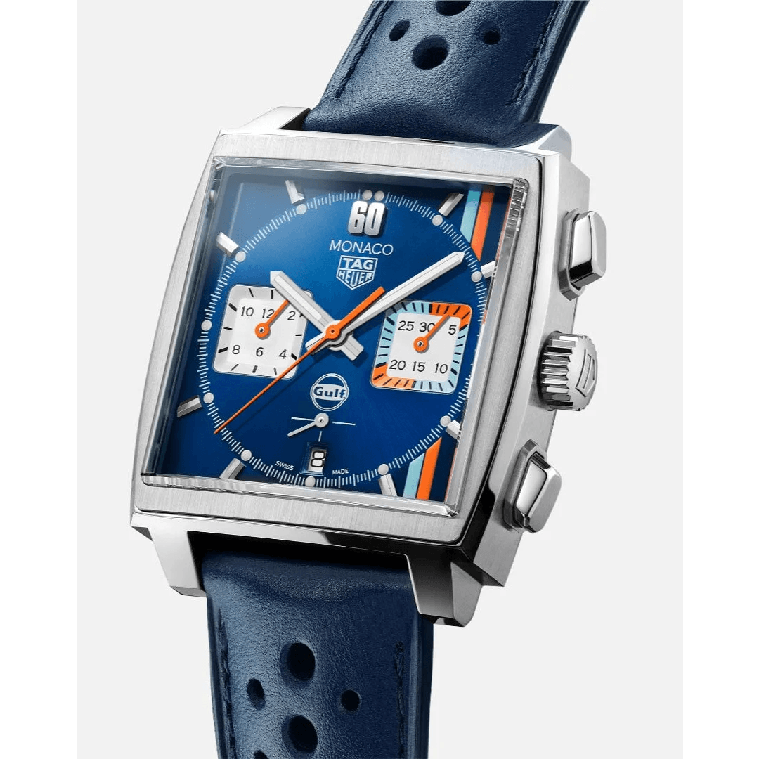 Tag Heuer Monaco X Gulf Calibre 12 chronograph - Amoda