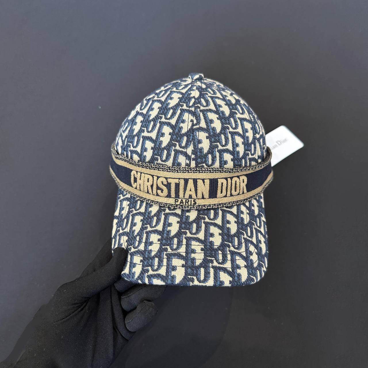 Dior oblique D-Player cap Blue Stonewashed Denim - Amoda