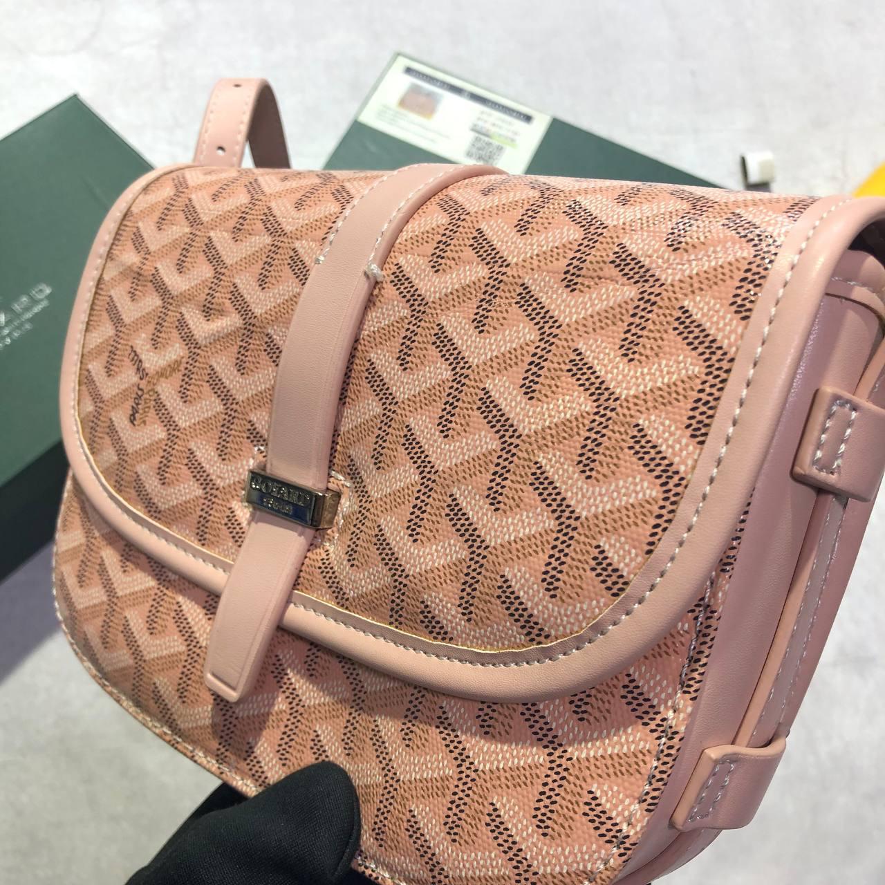 GoYard Belvedere Messenger Bag Rose