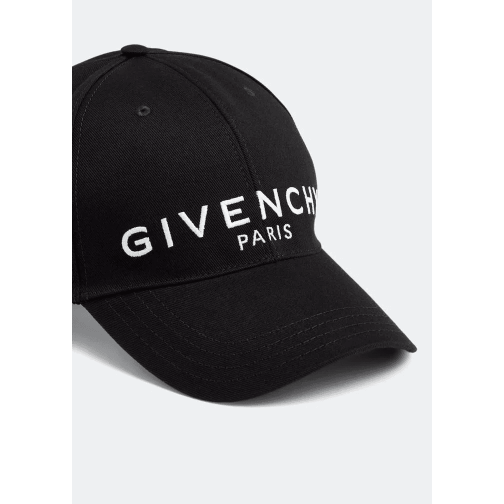 Givenchy All black baseball cap with givenchy Paris embroidered - Amoda