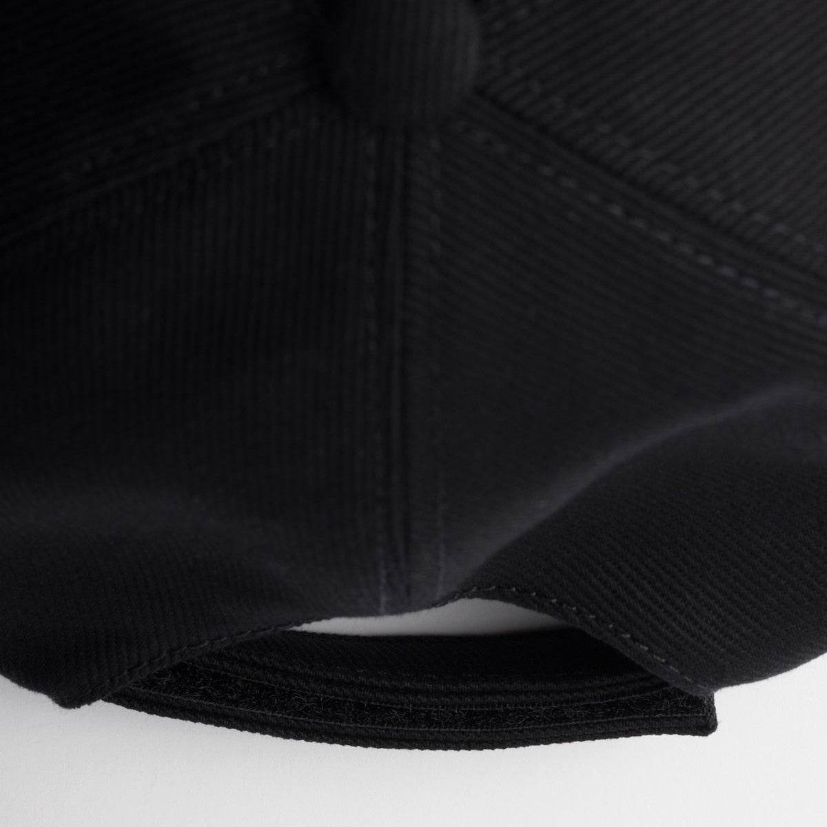 Prada cotton drill all black baseball cap - Amoda