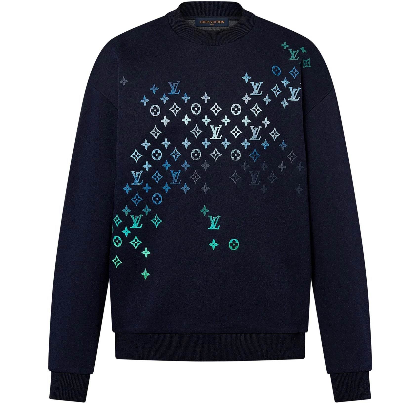 Embroidered cotton LV Sweatshirt Navy - Amoda