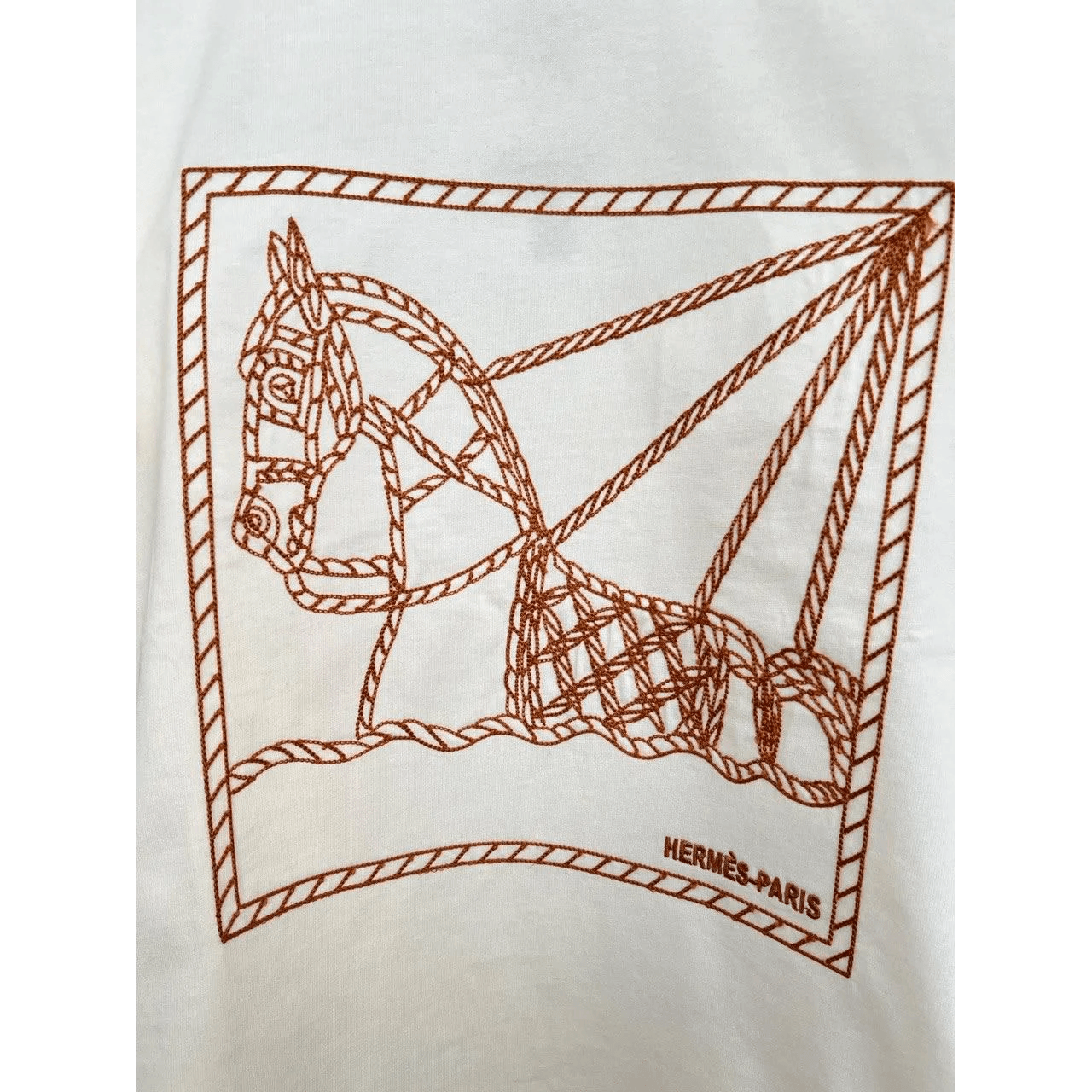 Hermes Cotton T shirt Horse Print - Amoda