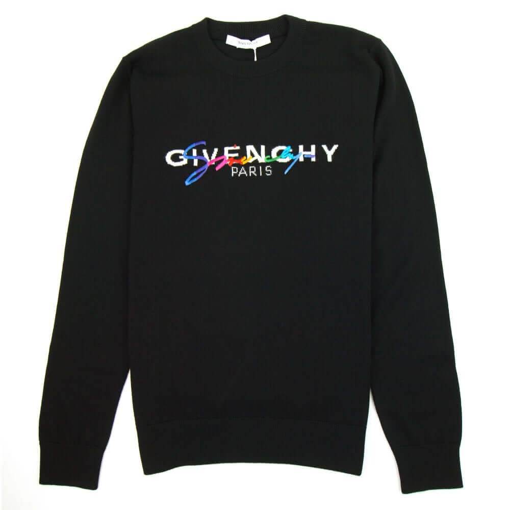 Givenchy Colour text Embroidered Cotton Fleece Hoodie - Amoda
