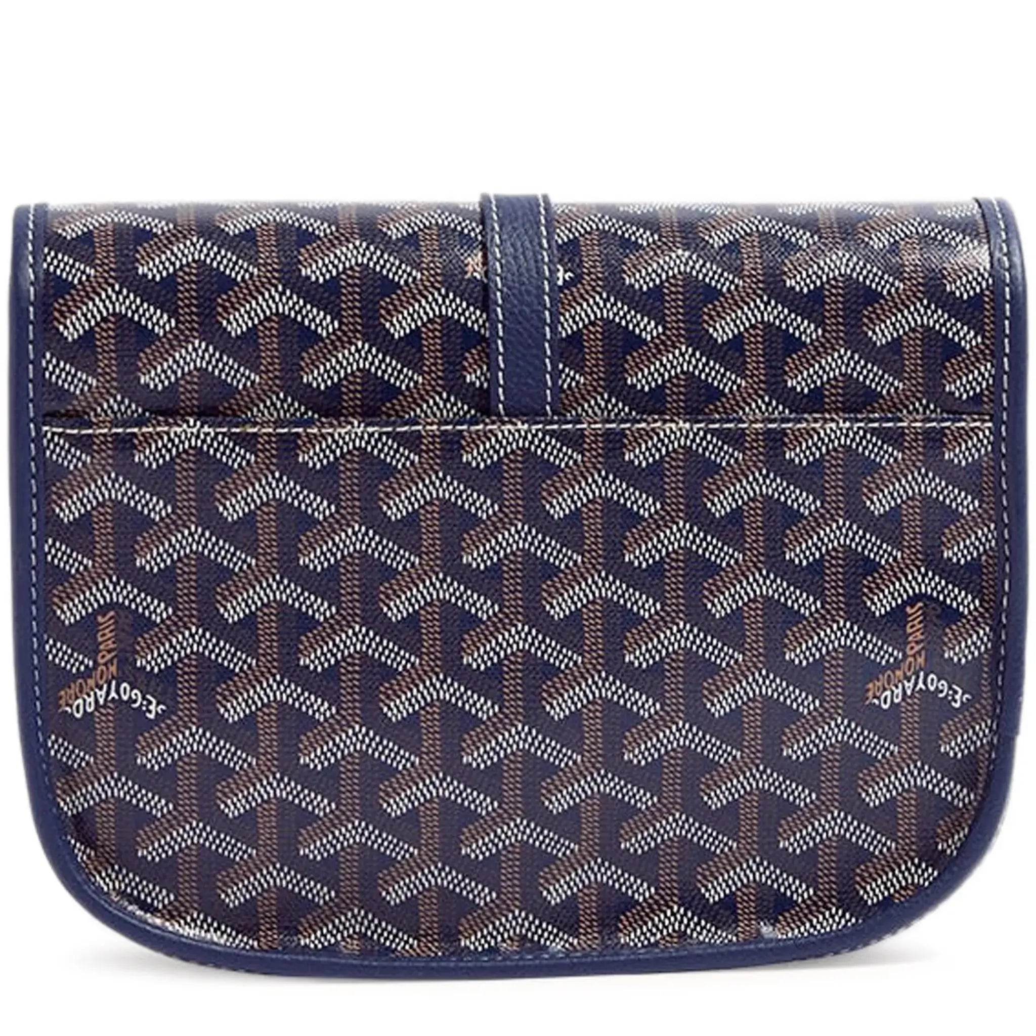 GoYard Belvedere Messenger Bag Blue - Amoda