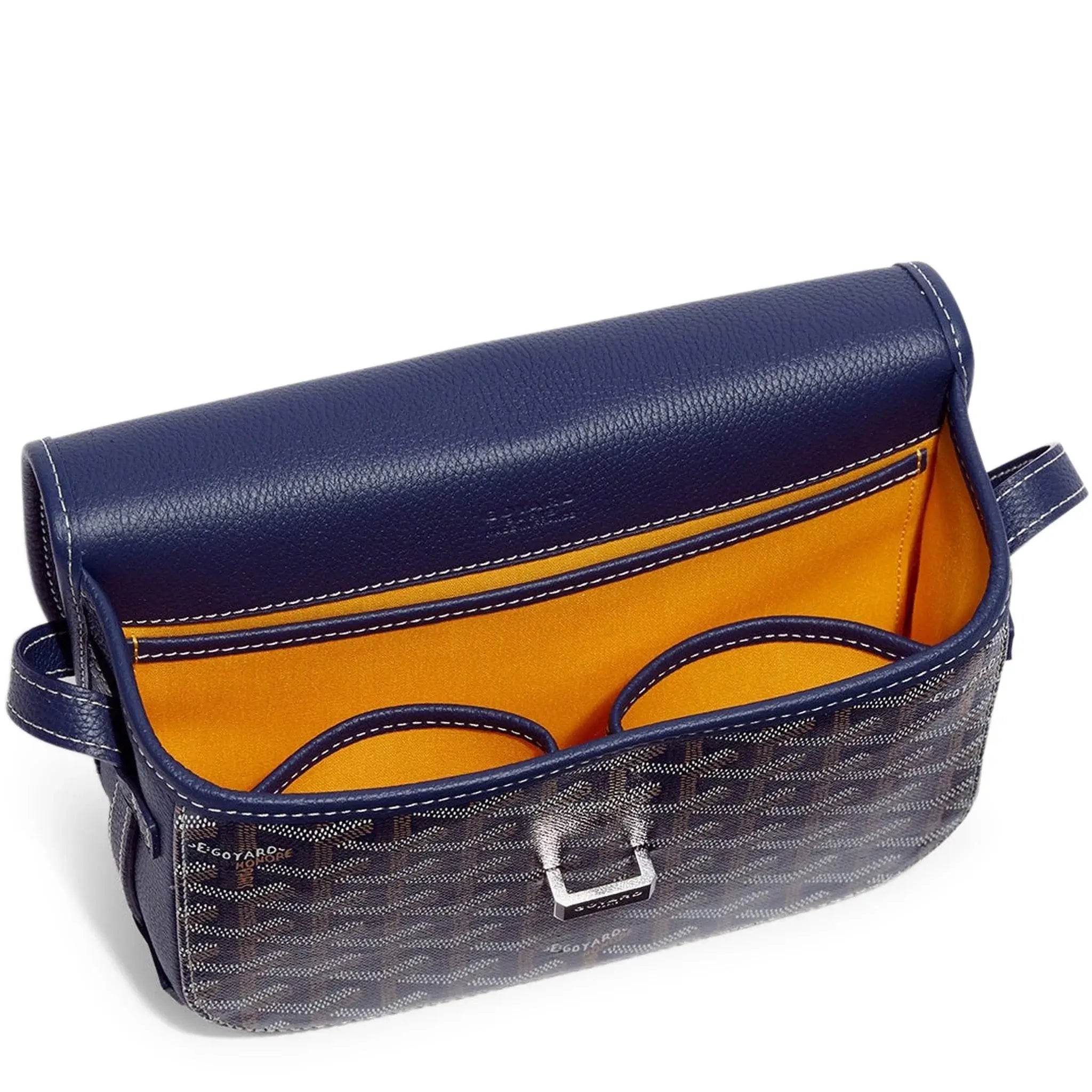 GoYard Belvedere Messenger Bag Blue - Amoda