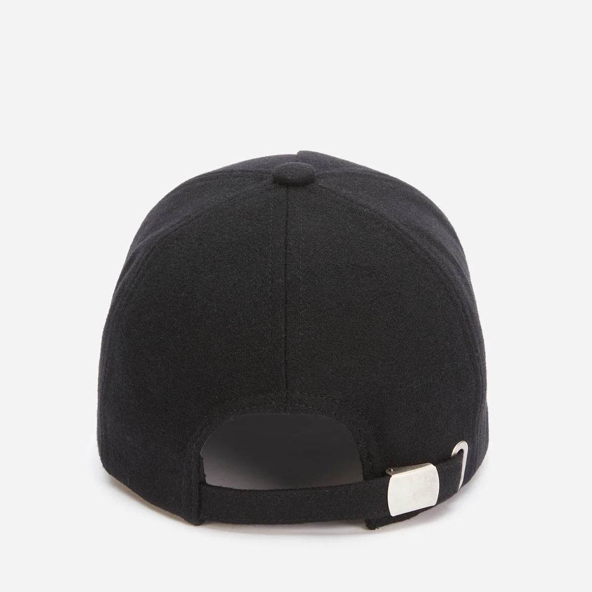 Balmain all black Flocked cap - Amoda