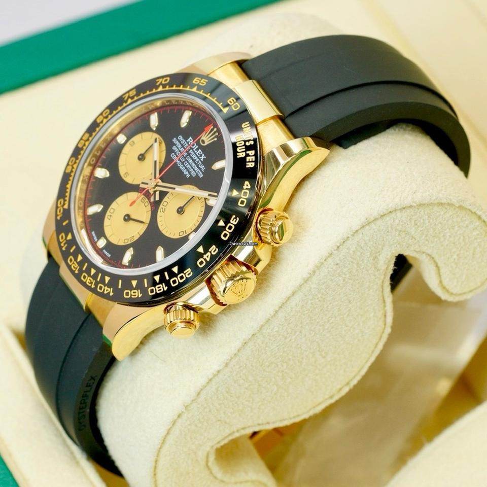 Rolex Daytona - Rolex Daytona Cosmograph Oysterflex Daytona Yellow Gold , Black Dial - Amoda