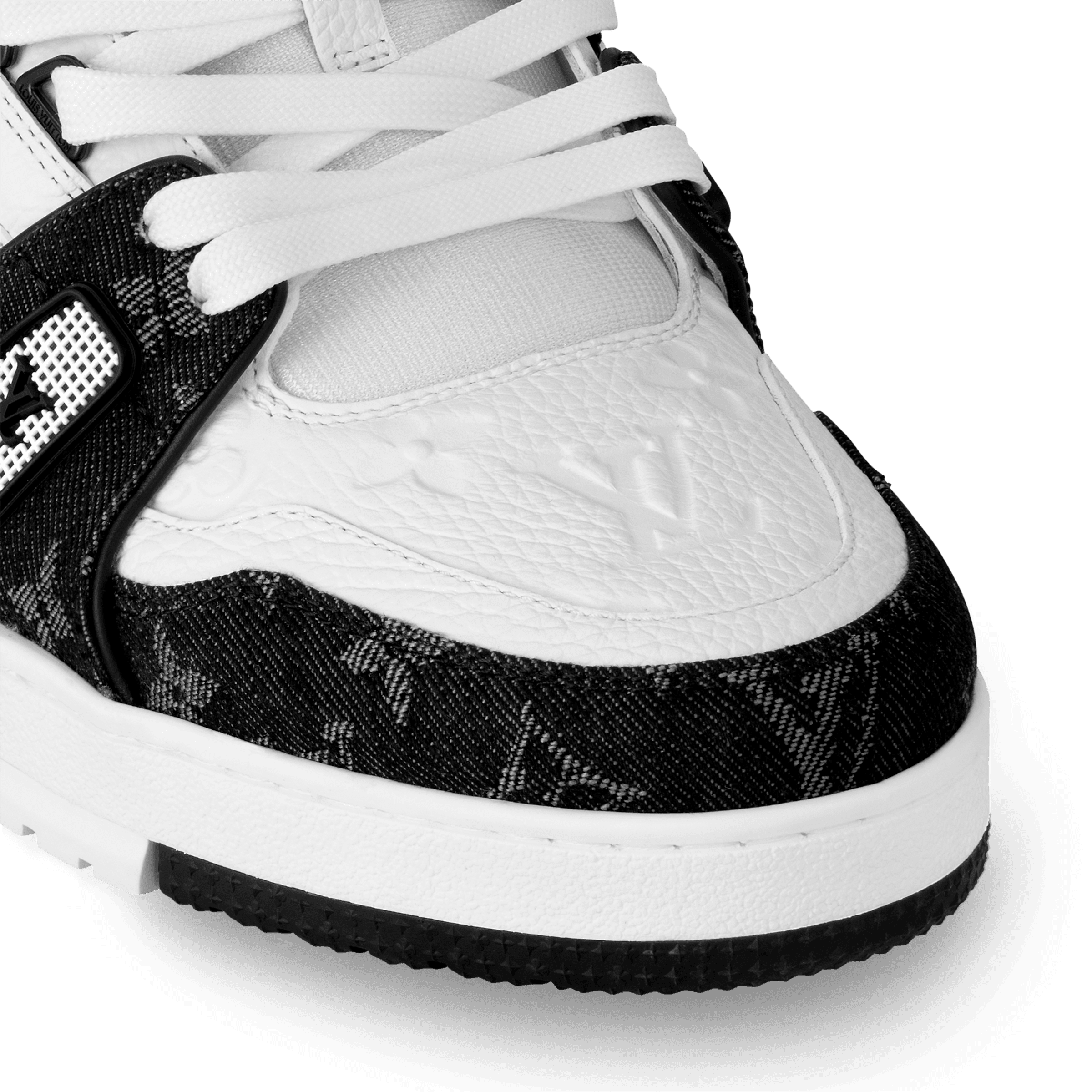 LV Monogram Black & White Sneakers - Amoda