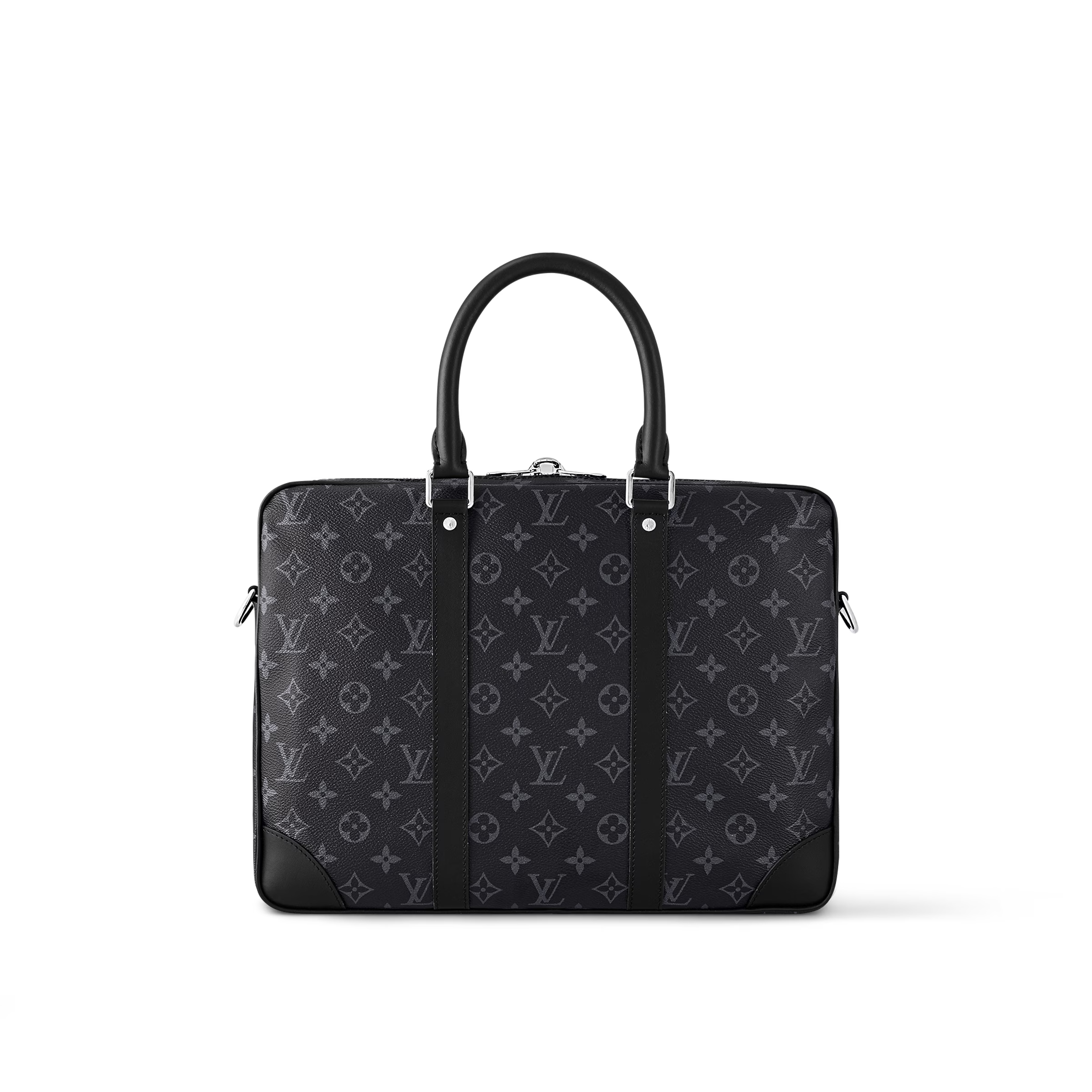 LV Porte Documents Voyage briefcase Monogram Canvas Brown & Black - Amoda