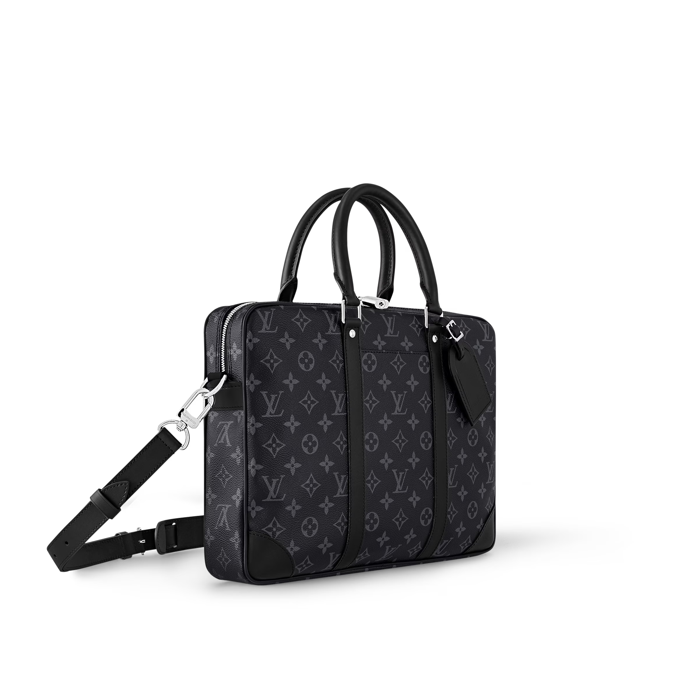 LV Porte Documents Voyage briefcase Monogram Canvas Brown & Black - Amoda