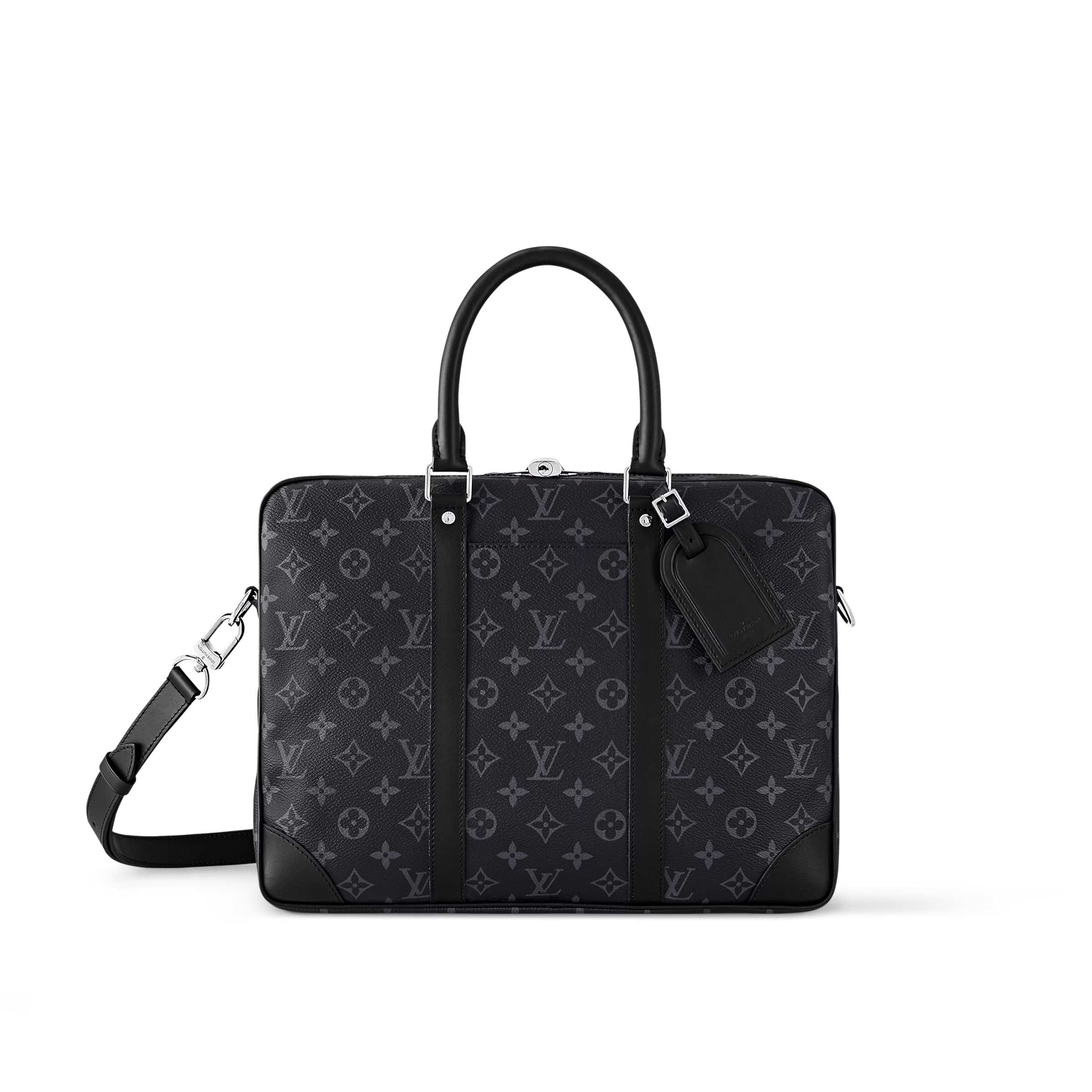 LV Porte Documents Voyage briefcase Monogram Canvas Brown & Black - Amoda