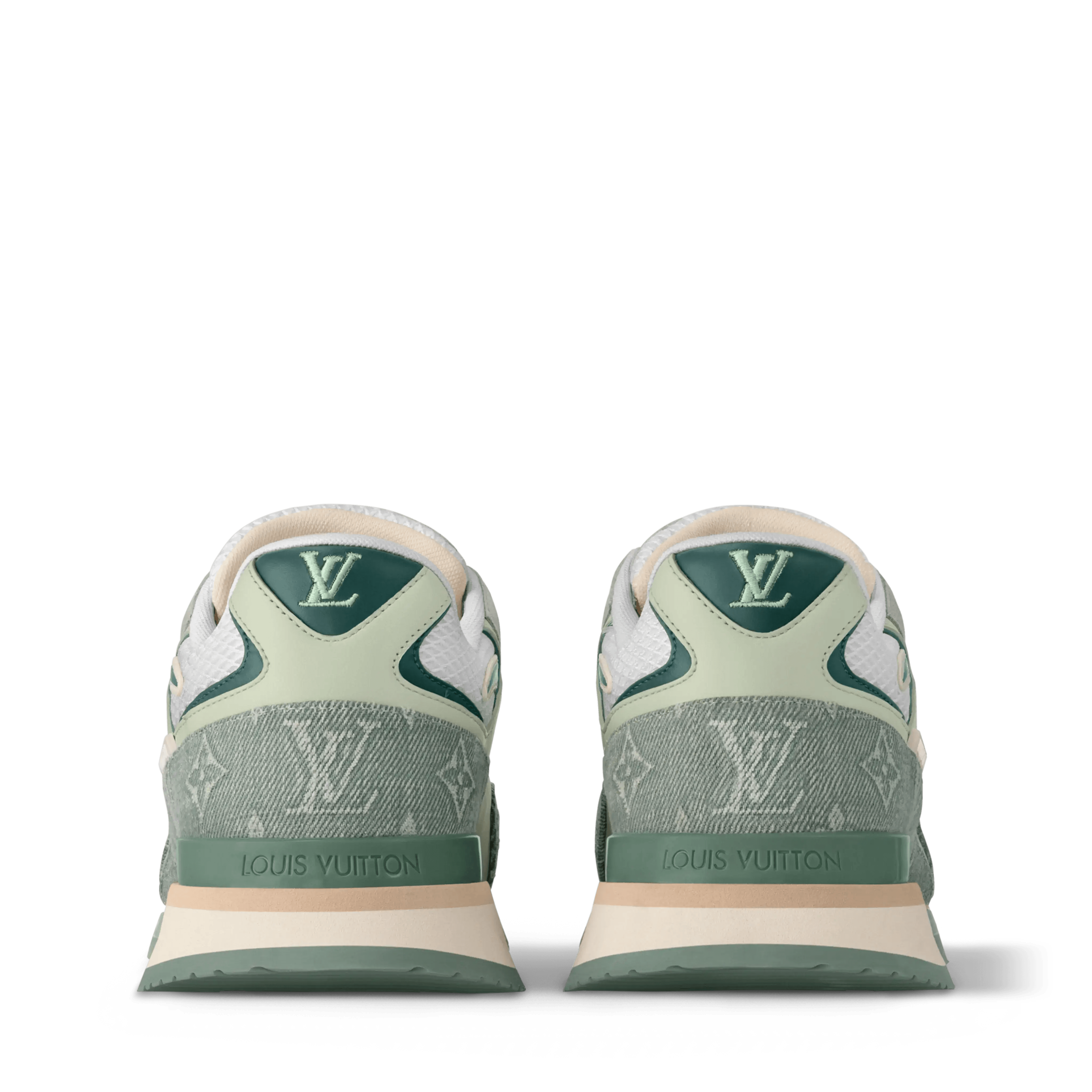LV runaway trainers Denim Green - Amoda