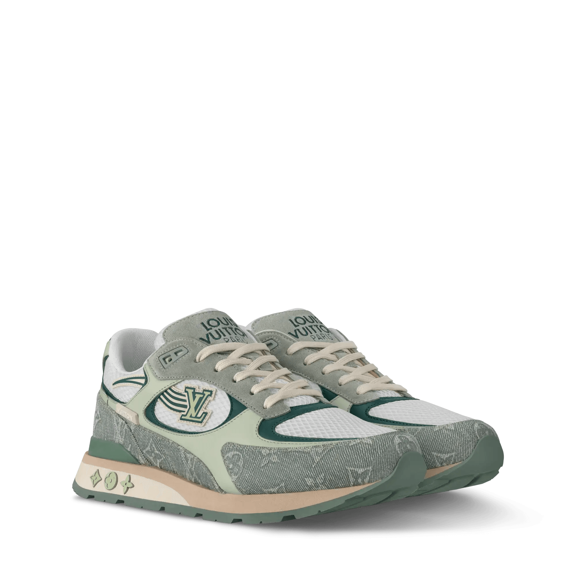LV runaway trainers Denim Green - Amoda