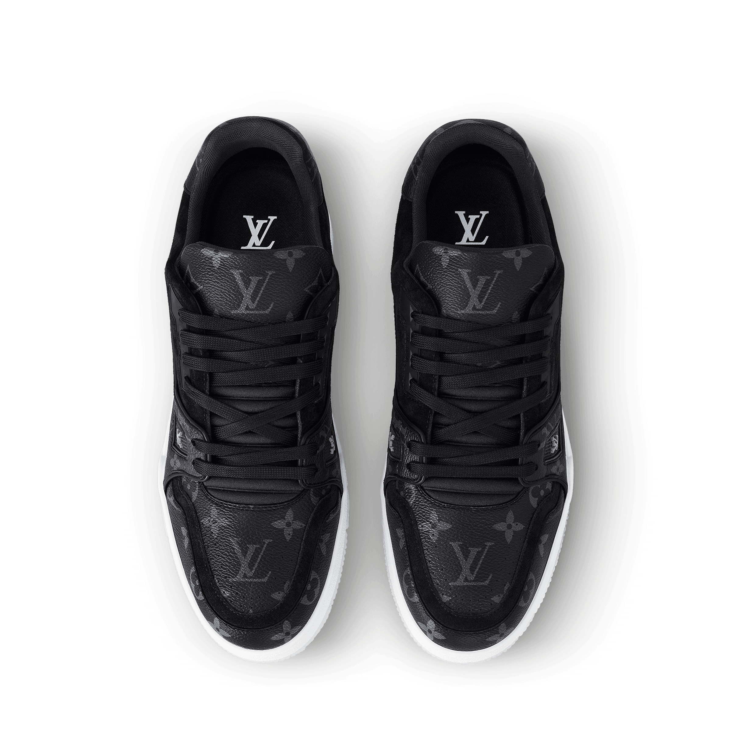 LV Monogram Black Sneakers - Amoda