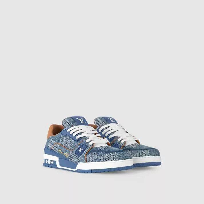 LV Luxury Blue Sneakers - Amoda
