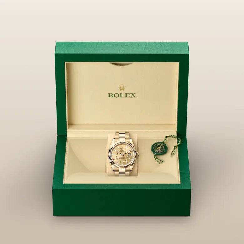 Rolex Sky-Dweller, Yellow Gold, Champagne Dial - Amoda