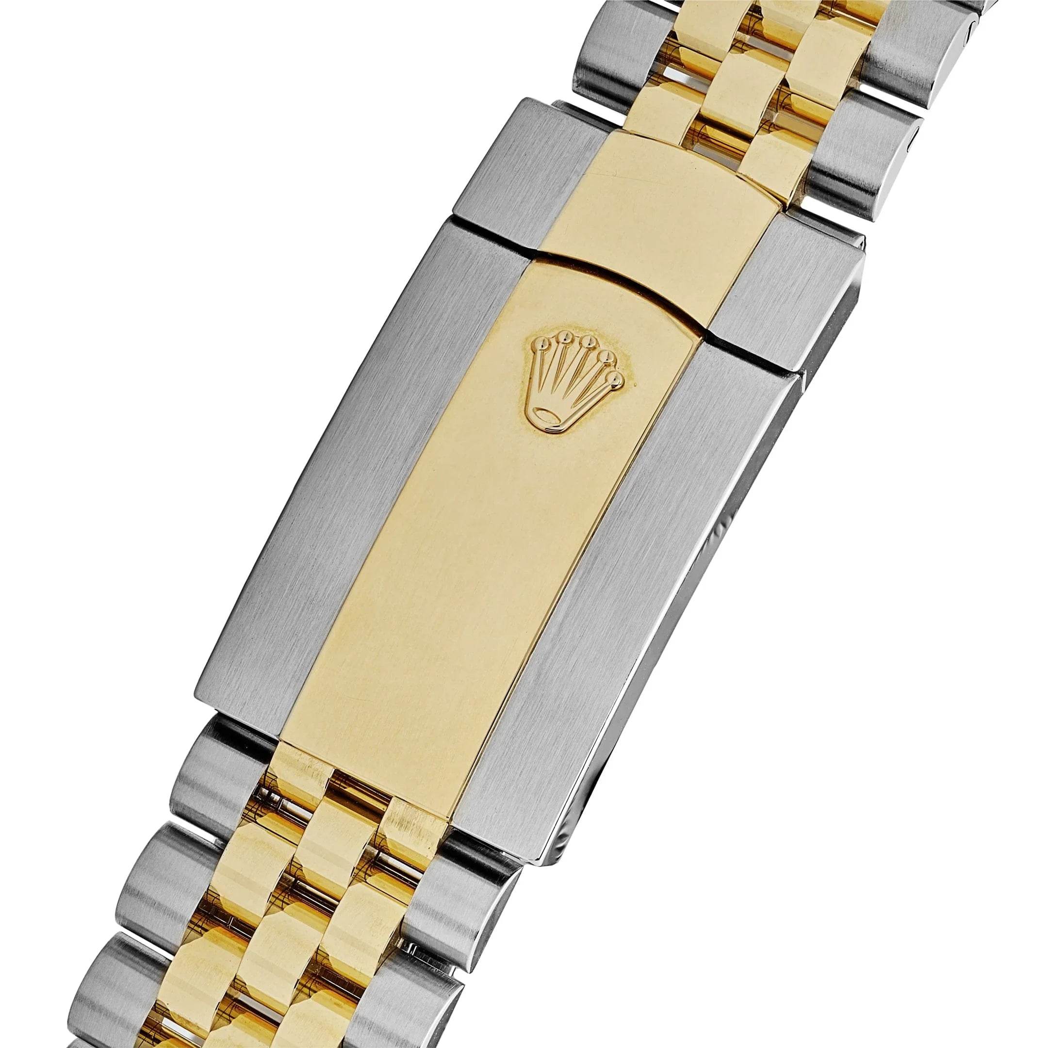 Rolex Sky-Dweller, Yellow Gold Black Dial. Dual time Oyster Steel Bracelet - Amoda