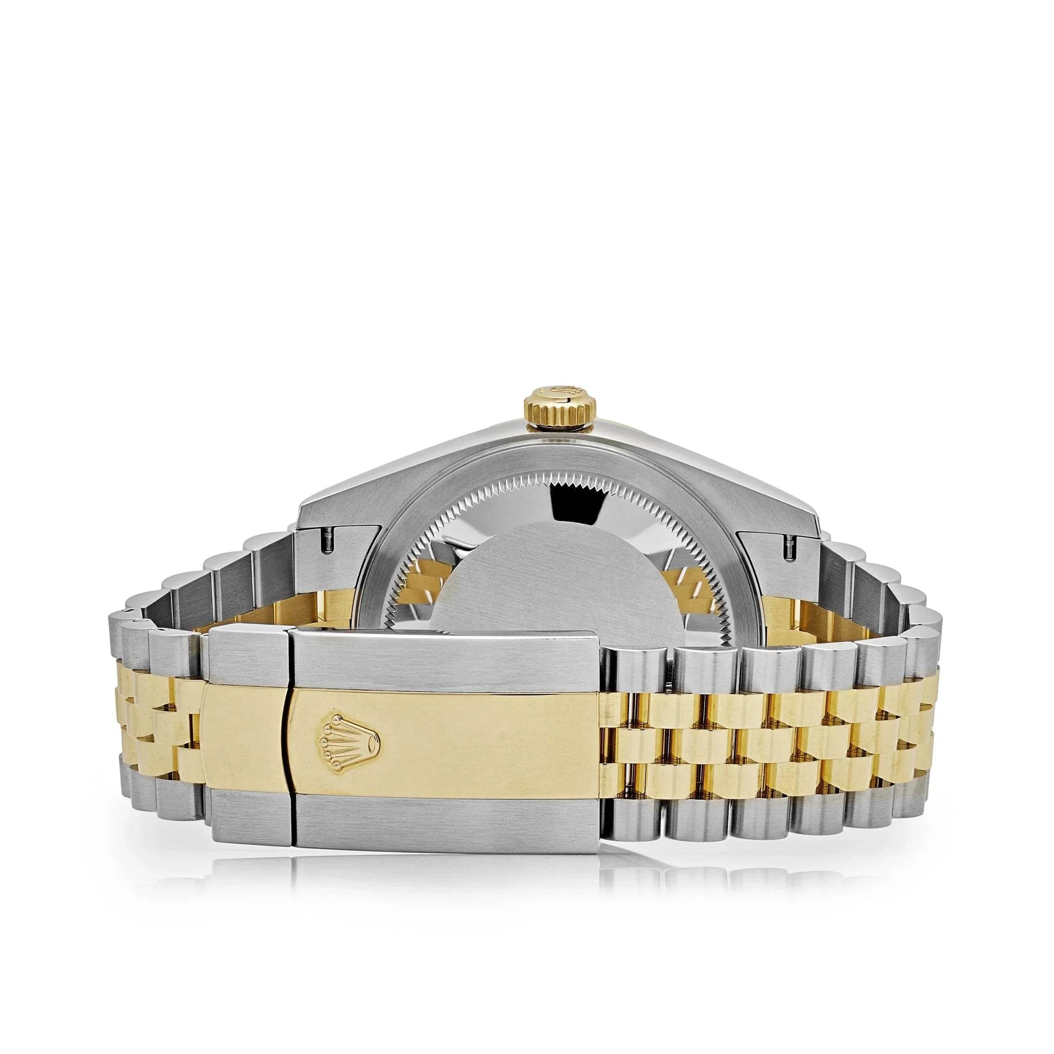 Rolex Sky-Dweller, Yellow Gold Black Dial. Dual time Oyster Steel Bracelet - Amoda