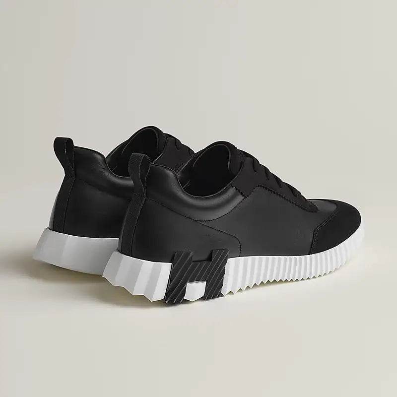 Hermes black Bouncing Sneakers with Black H on sole - Amoda