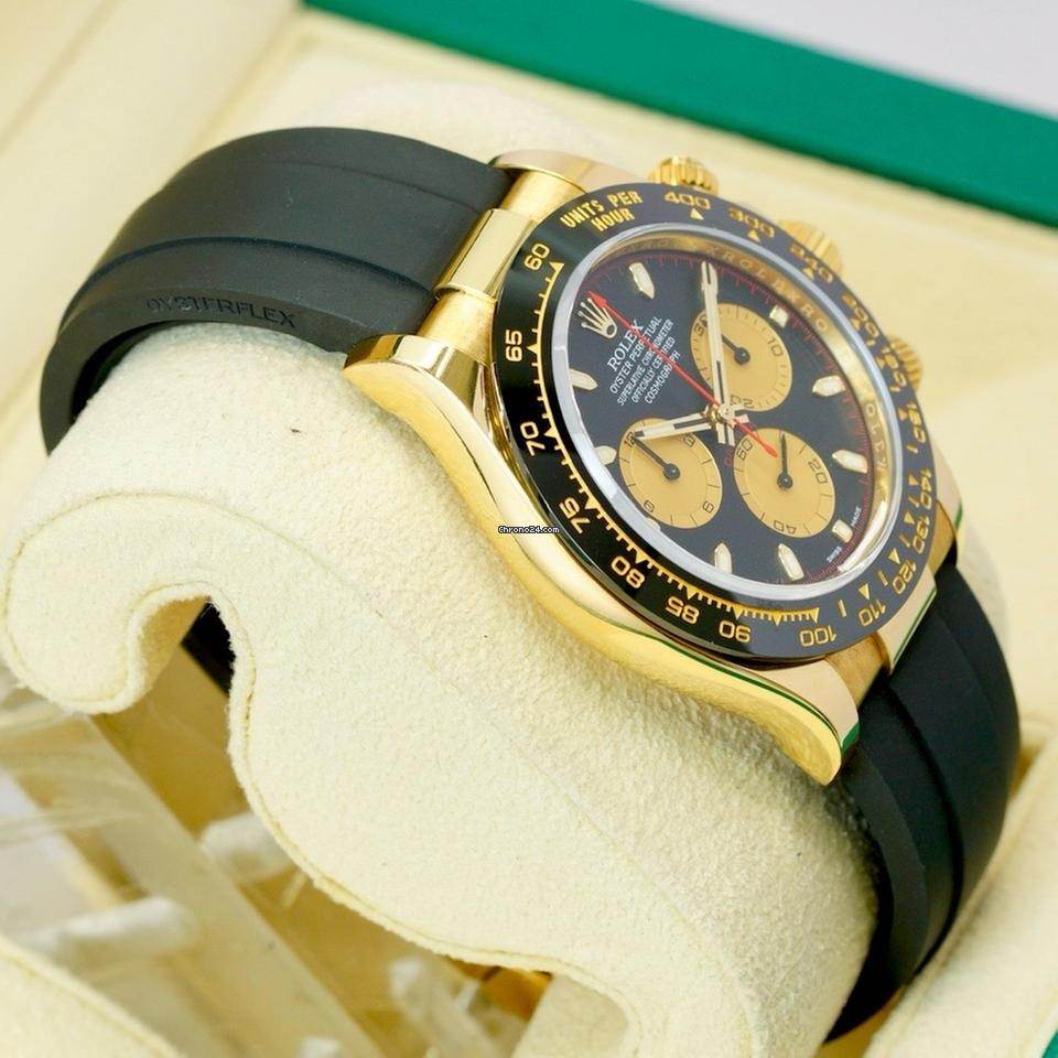 Rolex Daytona - Rolex Daytona Cosmograph Oysterflex Daytona Yellow Gold , Black Dial - Amoda